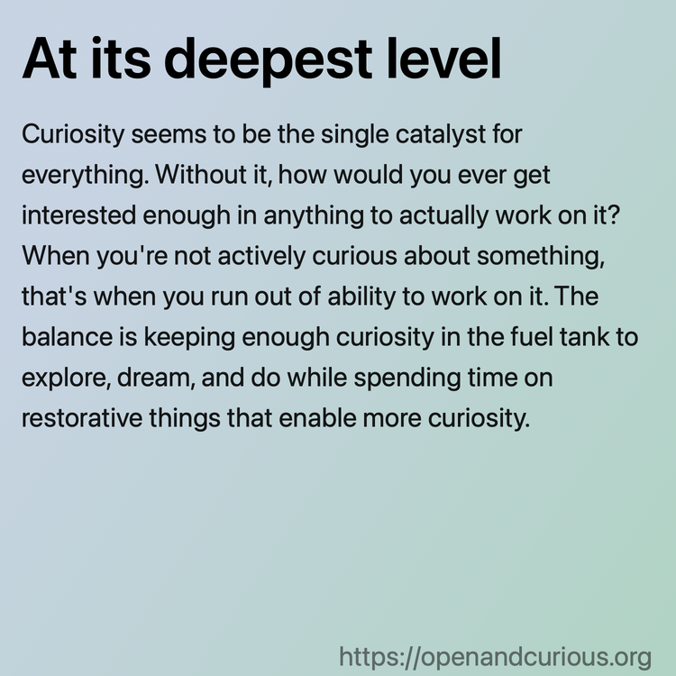 At its deepest level