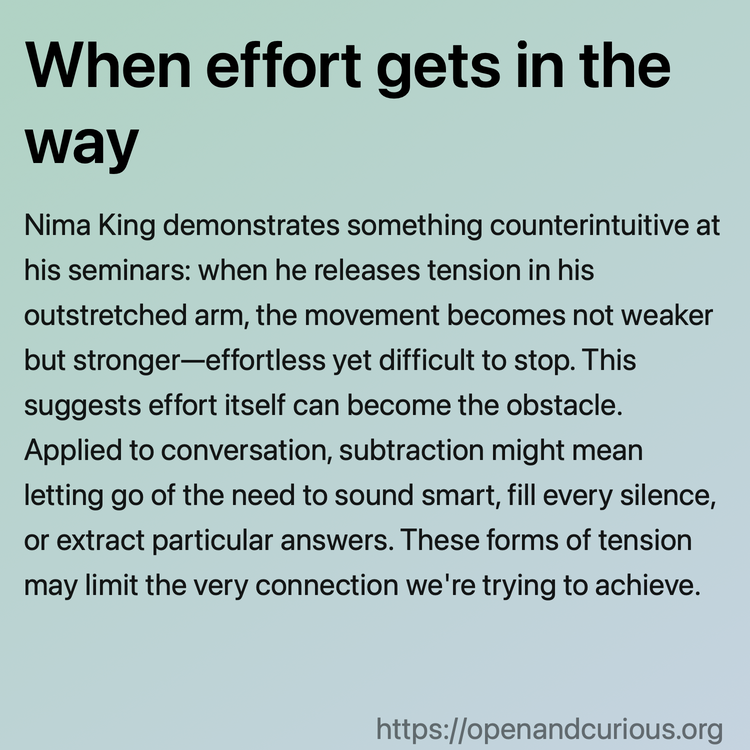 When effort gets in the way