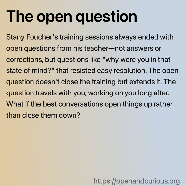The open question