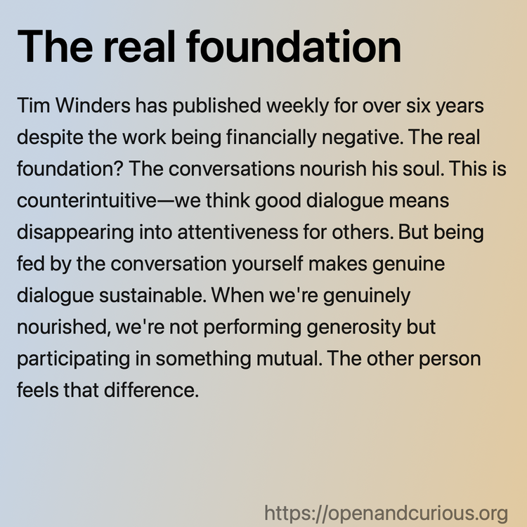 The real foundation