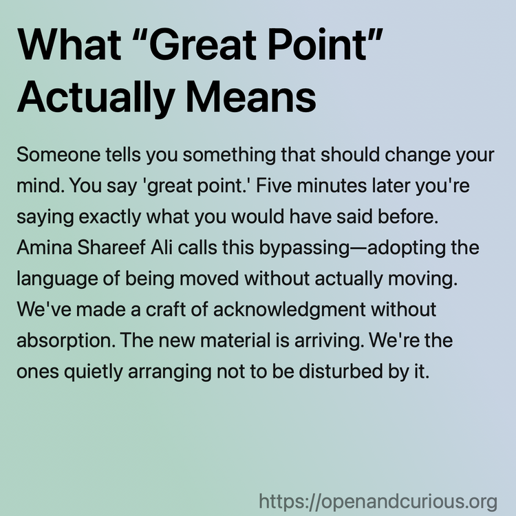 What “Great Point” Actually Means