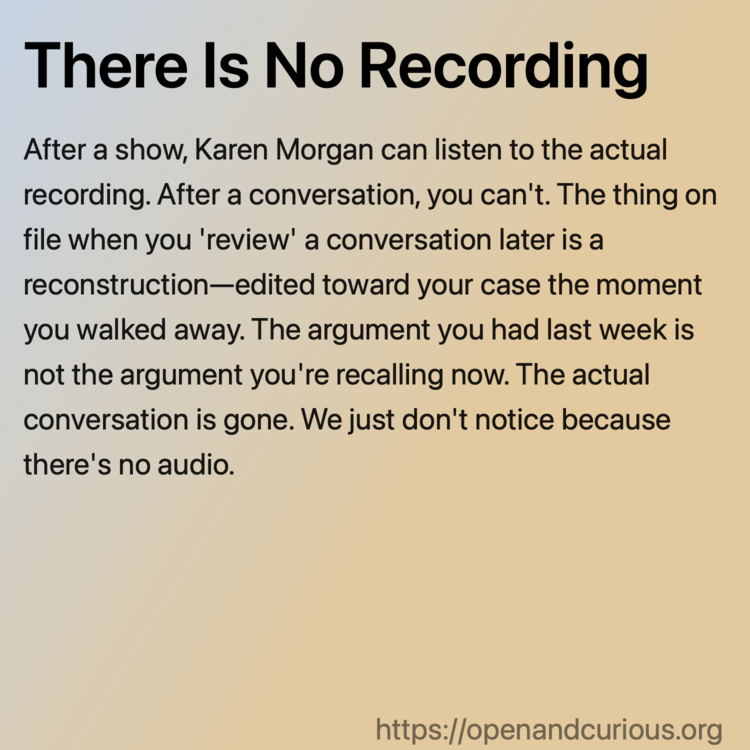 There Is No Recording