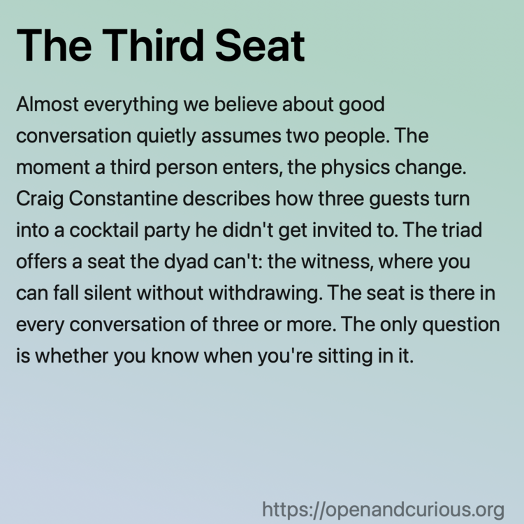 The Third Seat